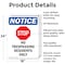 Signmission No Trespassing Residents OSHA Notice Sign, Aluminum, 18in W x 24in L, 2PK OS-2PACK-NS-A-1824-V-14986 - alternate 2